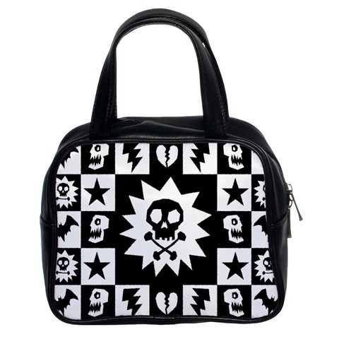 Gothic Punk Skull Classic Handbag (Two Sides) from UrbanLoad.com Front