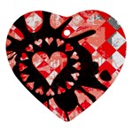 Love Heart Splatter Ornament (Heart)