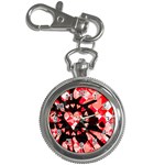 Love Heart Splatter Key Chain Watch