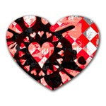 Love Heart Splatter Mousepad (Heart)