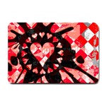 Love Heart Splatter Small Doormat