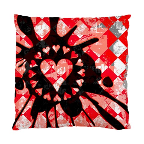 Love Heart Splatter Cushion Case (One Side) from UrbanLoad.com Front
