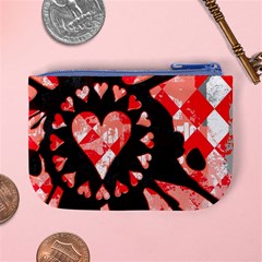 Love Heart Splatter Mini Coin Purse from UrbanLoad.com Back