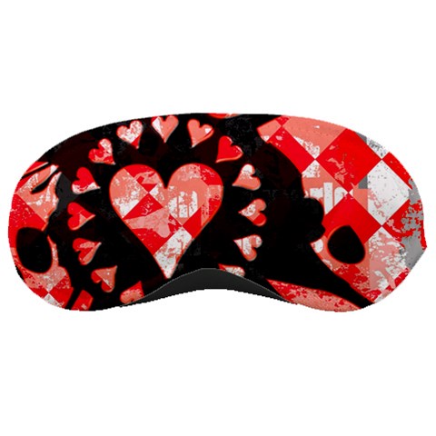 Love Heart Splatter Sleeping Mask from UrbanLoad.com Front