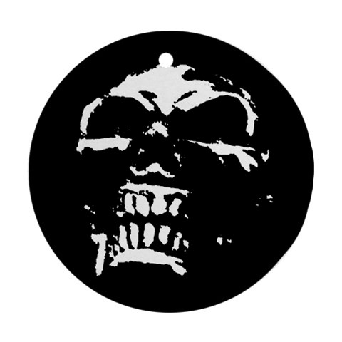 Morbid Skull Ornament (Round) from UrbanLoad.com Front
