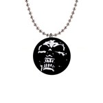 Morbid Skull 1  Button Necklace