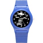 Morbid Skull Round Plastic Sport Watch Small