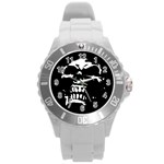 Morbid Skull Round Plastic Sport Watch Large