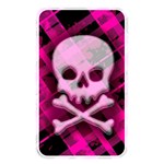 Pink Plaid Skull Memory Card Reader (Rectangular)