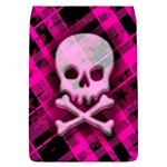 Pink Plaid Skull Removable Flap Cover (Large)
