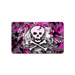 Pink Skull Splatter Magnet (Name Card)