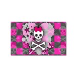 Princess Skull Heart Sticker Rectangular (10 pack)