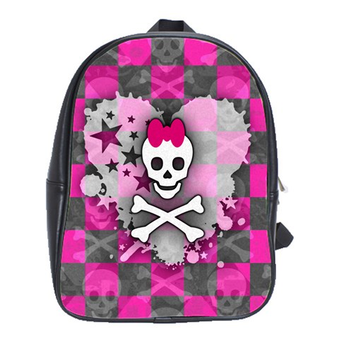 Princess Skull Heart School Bag (Large) from UrbanLoad.com Front