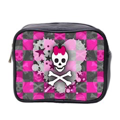 Princess Skull Heart Mini Toiletries Bag (Two Sides) from UrbanLoad.com Front