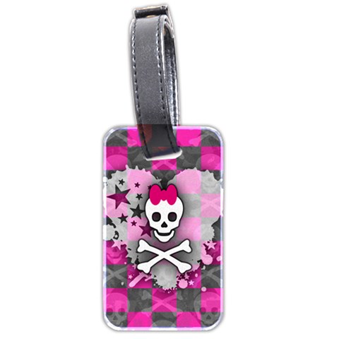 Princess Skull Heart Luggage Tag (two sides) from UrbanLoad.com Front