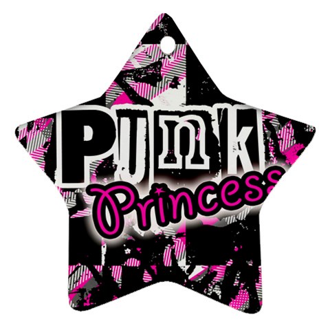 Punk Princess Ornament (Star) from UrbanLoad.com Front