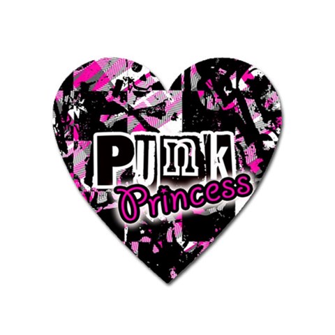 Punk Princess Magnet (Heart) from UrbanLoad.com Front