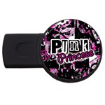 Punk Princess USB Flash Drive Round (2 GB)