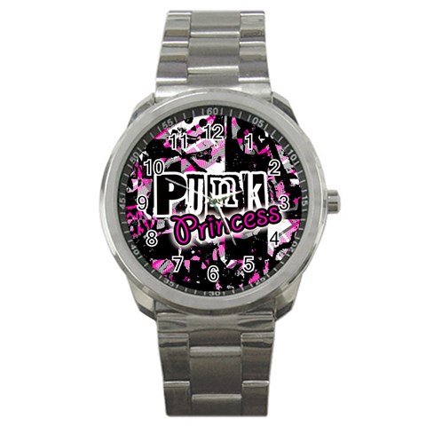Punk Princess Sport Metal Watch from UrbanLoad.com Front