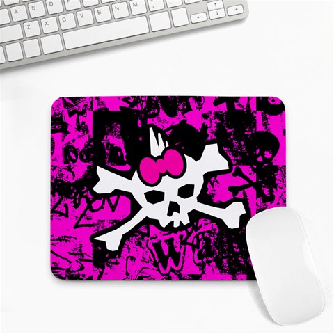 Punk Skull Princess Small Mousepad from UrbanLoad.com Front