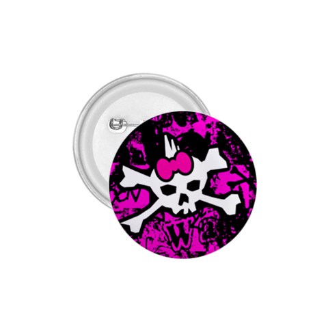 Punk Skull Princess 1.75  Button from UrbanLoad.com Front