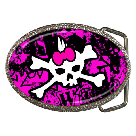 Punk Skull Princess Belt Buckle from UrbanLoad.com Front