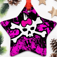 Punk Skull Princess Star Ornament (Two Sides) from UrbanLoad.com Front