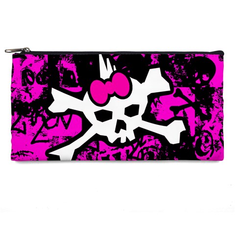Punk Skull Princess Pencil Case from UrbanLoad.com Front