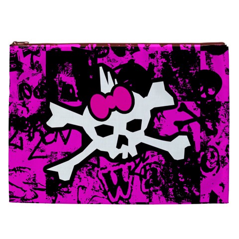 Punk Skull Princess Cosmetic Bag (XXL) from UrbanLoad.com Front