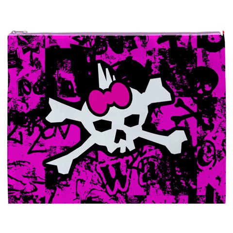 Punk Skull Princess Cosmetic Bag (XXXL) from UrbanLoad.com Front