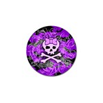 Purple Girly Skull Golf Ball Marker