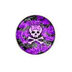 Purple Girly Skull Hat Clip Ball Marker (10 pack)