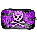 Purple Girly Skull Toiletries Bag (Two Sides)