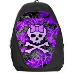 Purple Girly Skull Backpack Bag