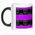 Purple Goth Skulls  Morph Mug