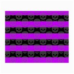 Purple Goth Skulls  Glasses Cloth (Small)