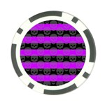 Purple Goth Skulls  Poker Chip Card Guard (10 pack)