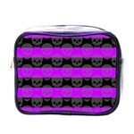 Purple Goth Skulls  Mini Toiletries Bag (One Side)
