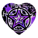 Purple Star Ornament (Heart)