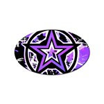Purple Star Sticker (Oval)