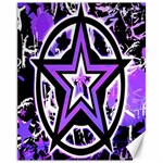 Purple Star Canvas 11  x 14 