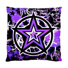Purple Star Cushion Case (Two Sides) from UrbanLoad.com Back