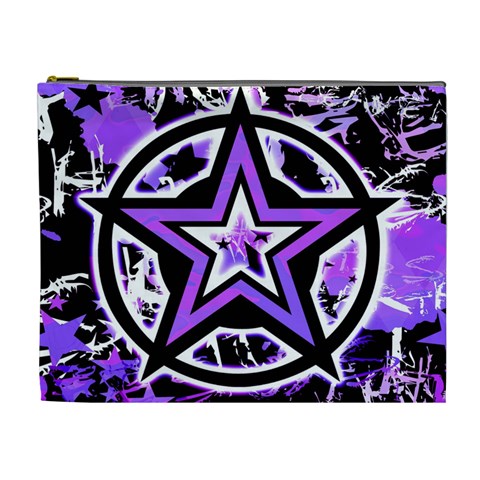 Purple Star Cosmetic Bag (XL) from UrbanLoad.com Front