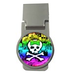 Rainbow Skull Money Clip (Round)