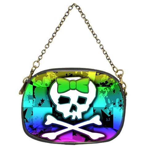 Rainbow Skull Chain Purse (One Side) from UrbanLoad.com Front
