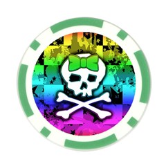 Rainbow Skull Poker Chip Card Guard (10 pack) from UrbanLoad.com Back