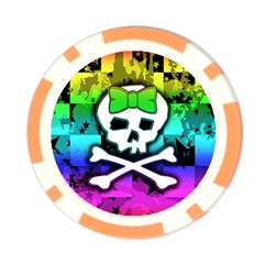 Rainbow Skull Poker Chip Card Guard (10 pack) from UrbanLoad.com Back