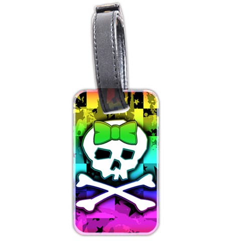 Rainbow Skull Luggage Tag (two sides) from UrbanLoad.com Front