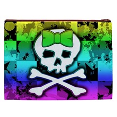 Rainbow Skull Cosmetic Bag (XXL) from UrbanLoad.com Back