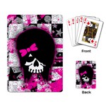 Scene Kid Girl Skull Playing Cards Single Design